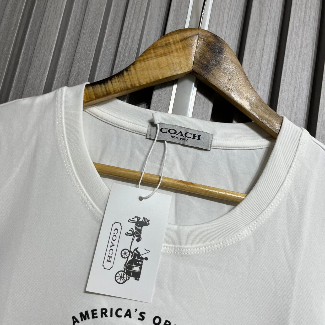 Coach Logo White T-shirt For Women