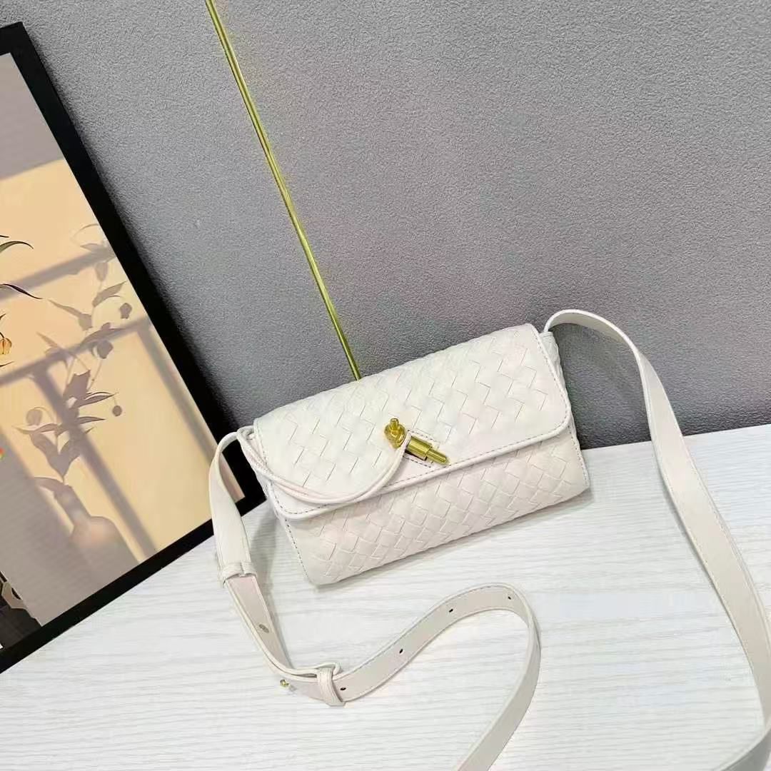 Bottega Veneta Andiamo Beige Crossbody Bag (With Box)