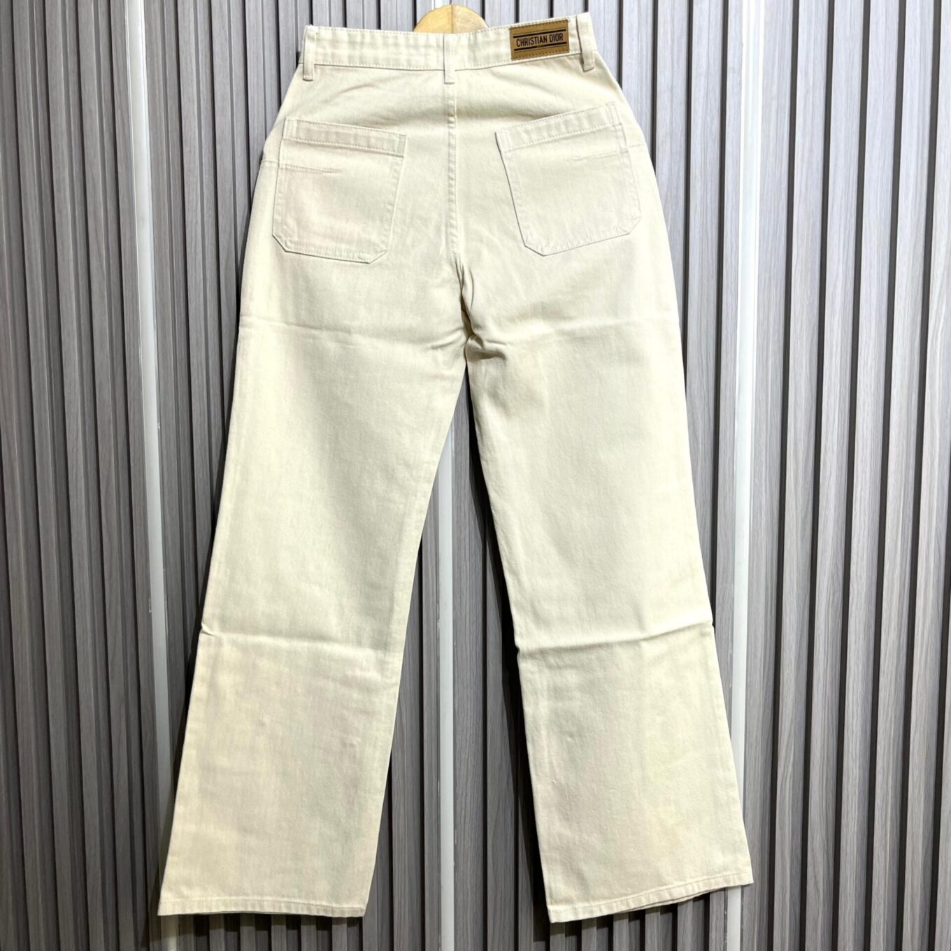 Christian Dior Beige Relaxed Fit Denim For Women