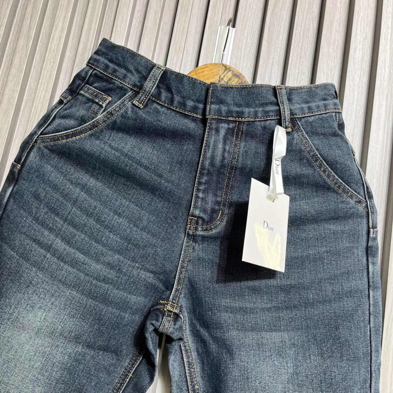Christian Dior Blue Relaxed Fit Denim For Women