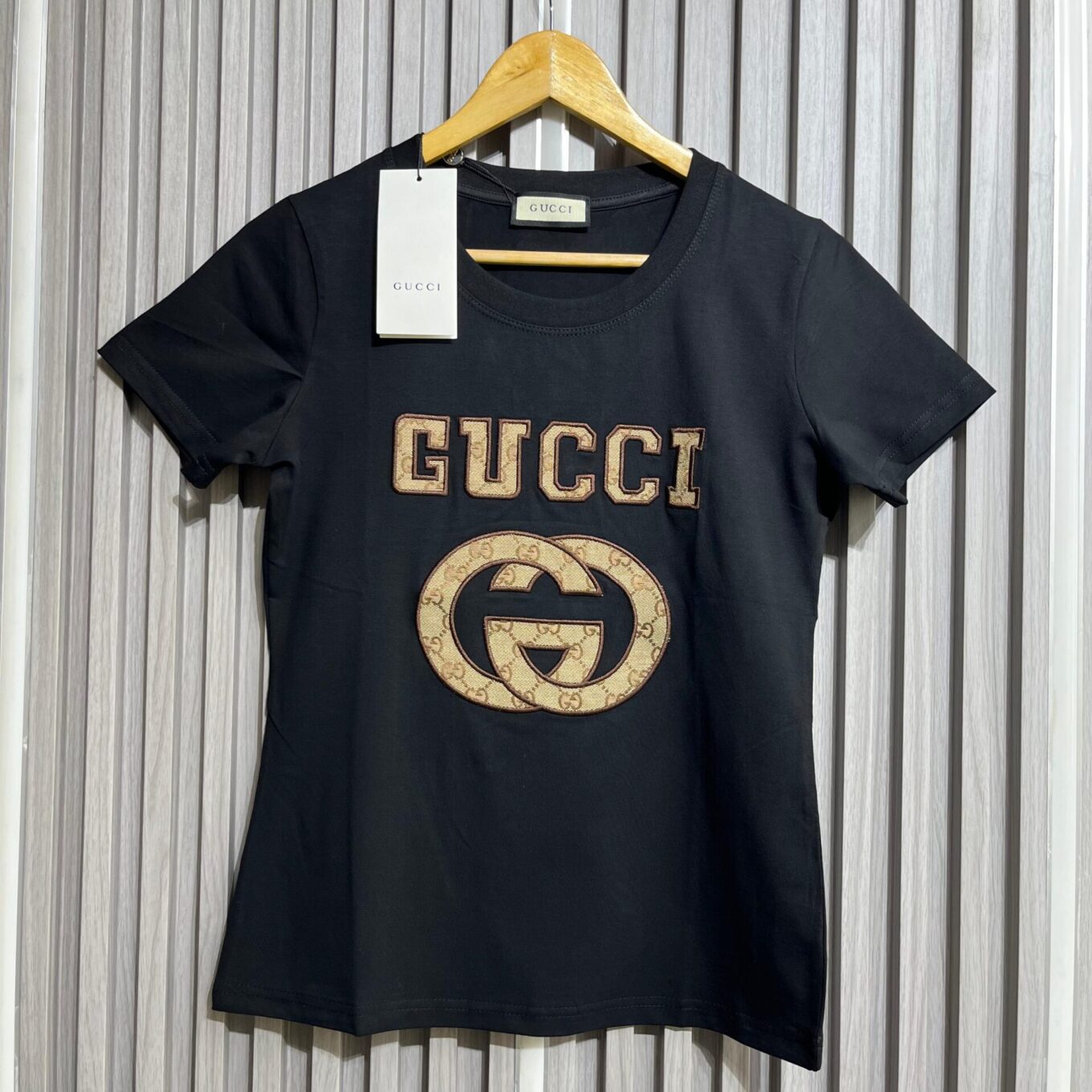 Gucci Black Monogram T-shirt For Women