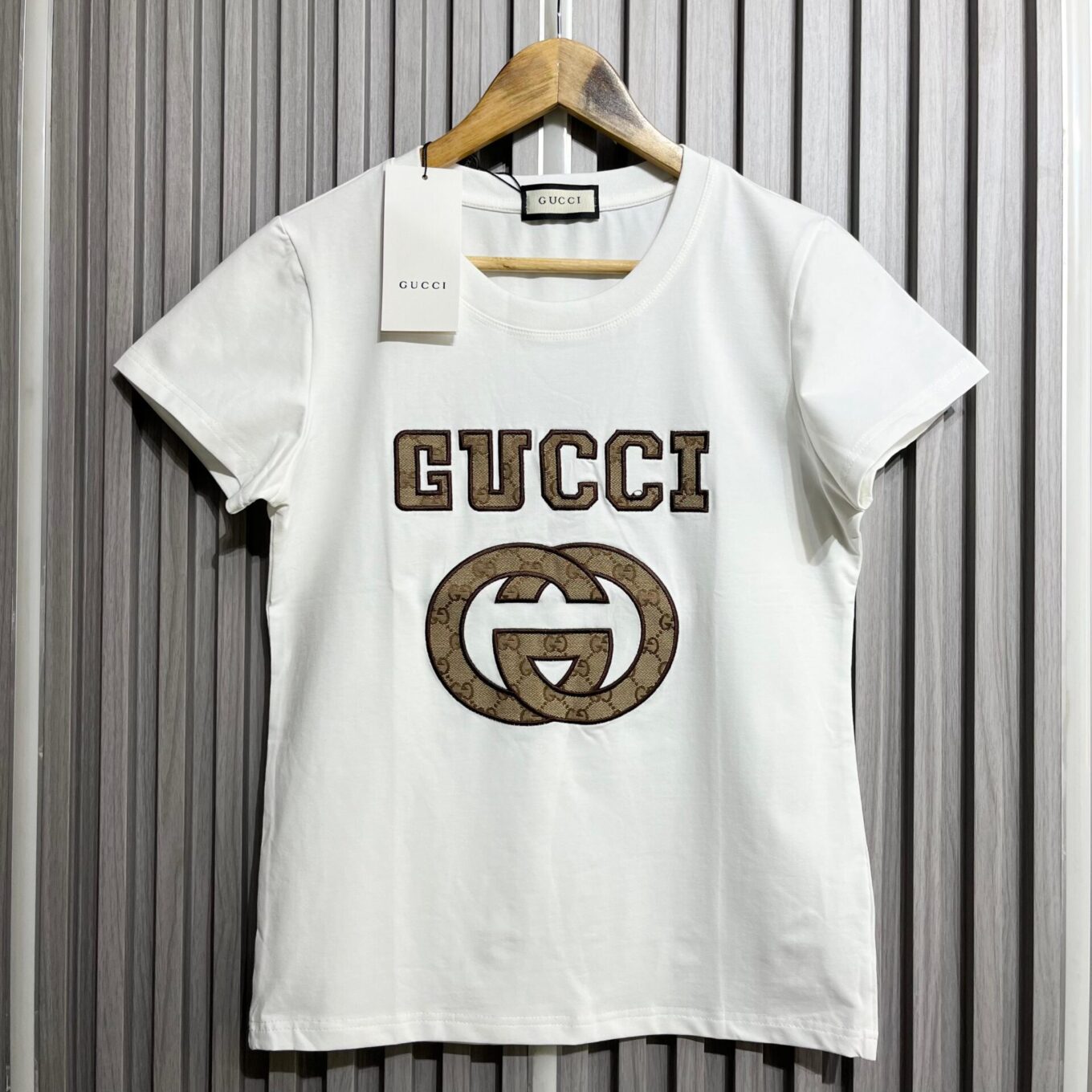 Gucci White Monogram T-shirt For Women