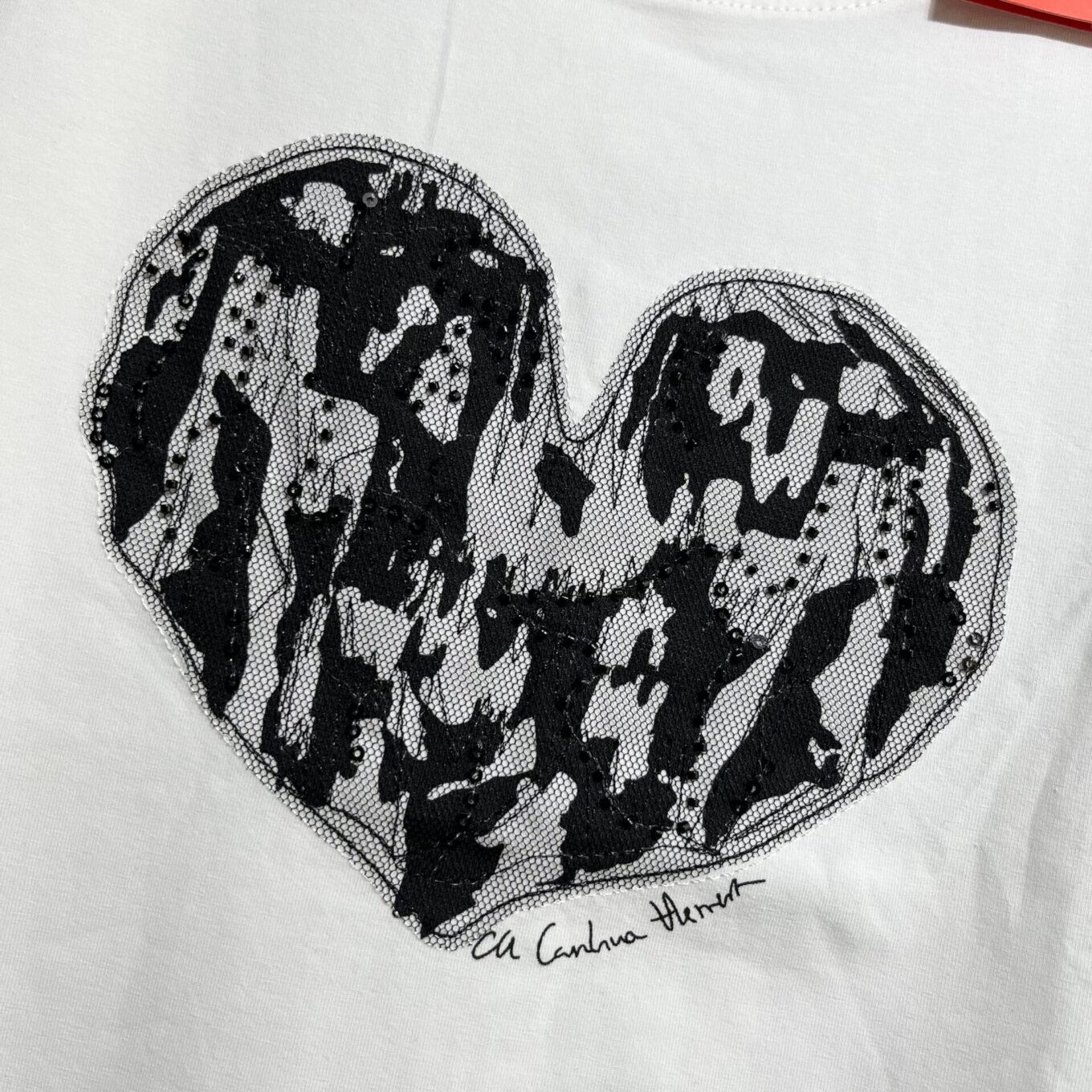 Carolina Herrera White Love Tshirt For Women