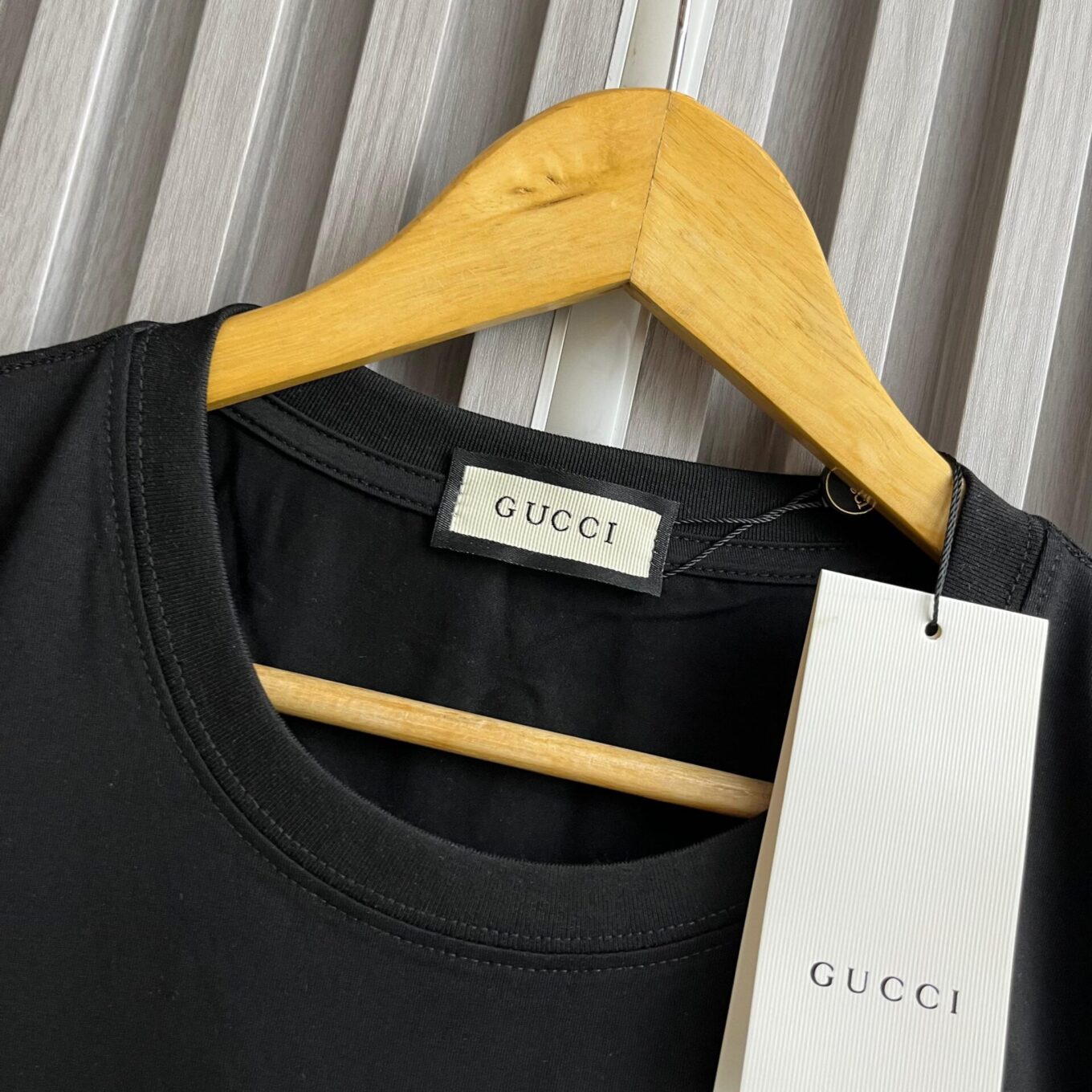Gucci Logo Black Tshirt For Women