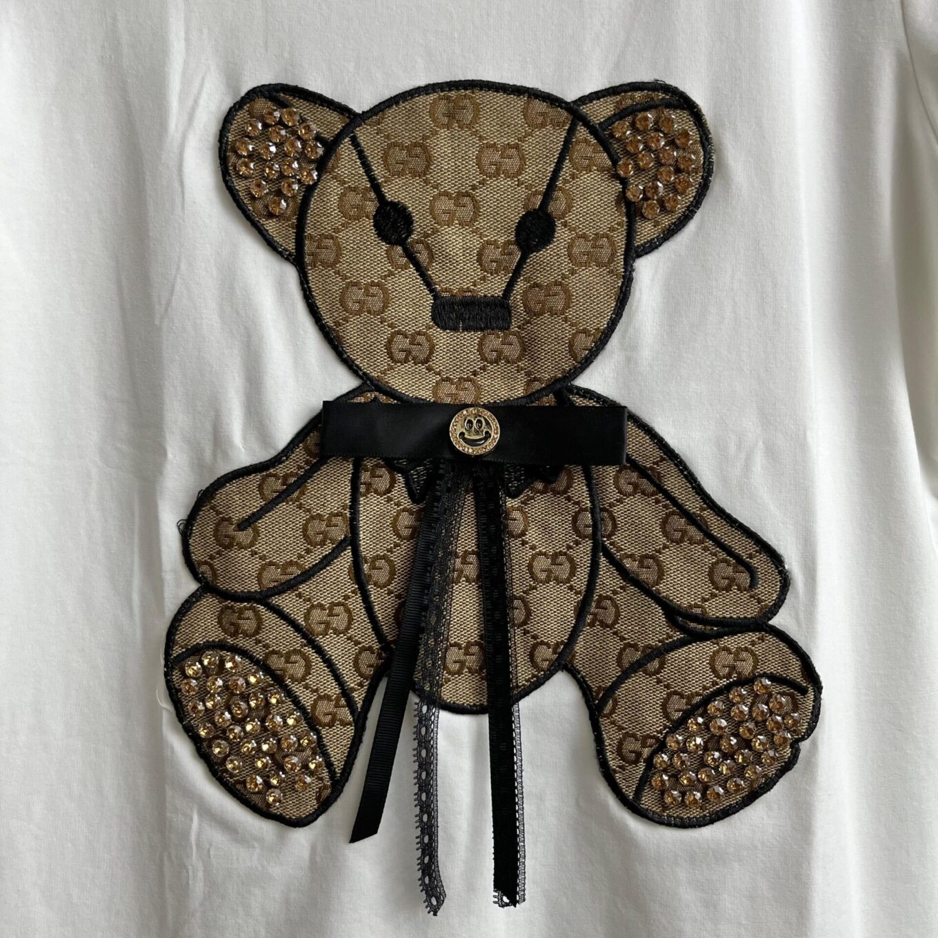 Gucci Teddy White Tshirt For Women