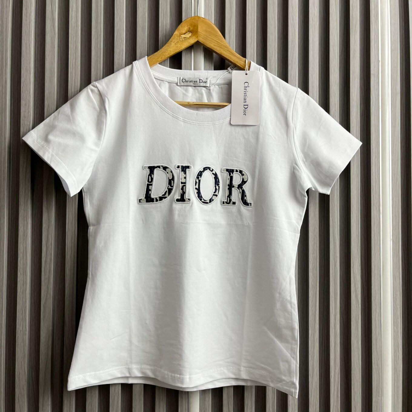 Dior White Monogram T-shirt For Women