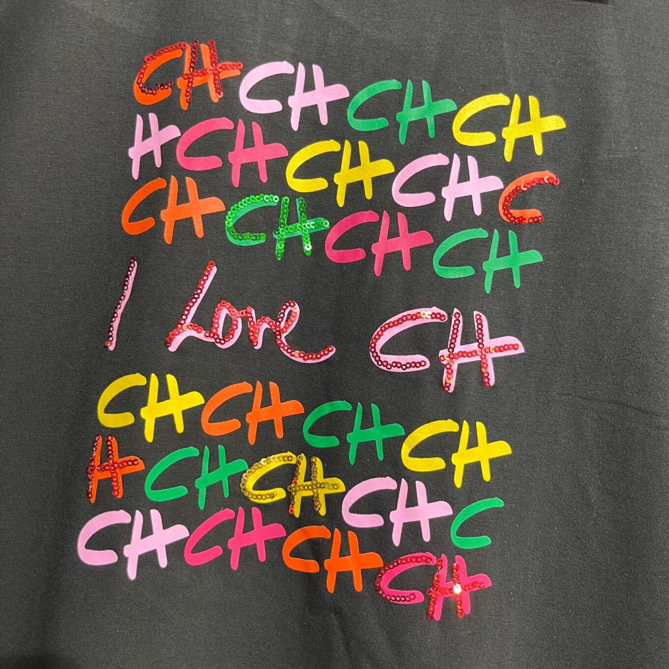 Carolina Herrera Black Love Tshirt For Women