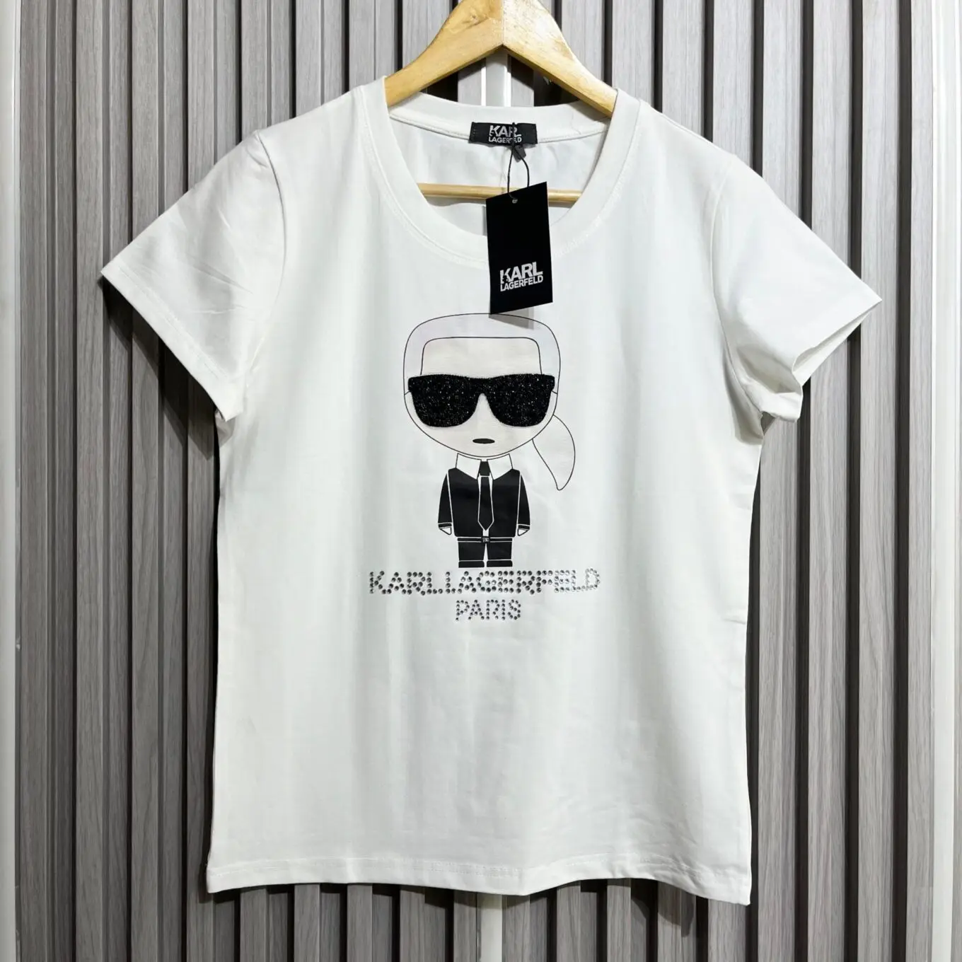 WhatsApp-Image-2025-06-16-at-2.59.15-PM Karl Lagerfeld White Classic Tshirt For Women