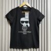 Karl Lagerfeld Black Classic Tshirt For Women
