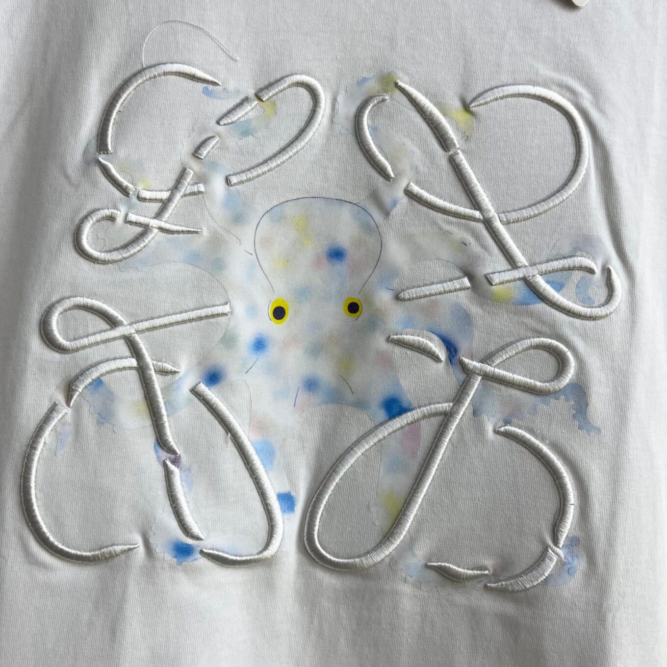 WhatsApp Image 2025-06-17 at 1.02.09 PM Loewe Octopus White Oversized T-shirt For Women