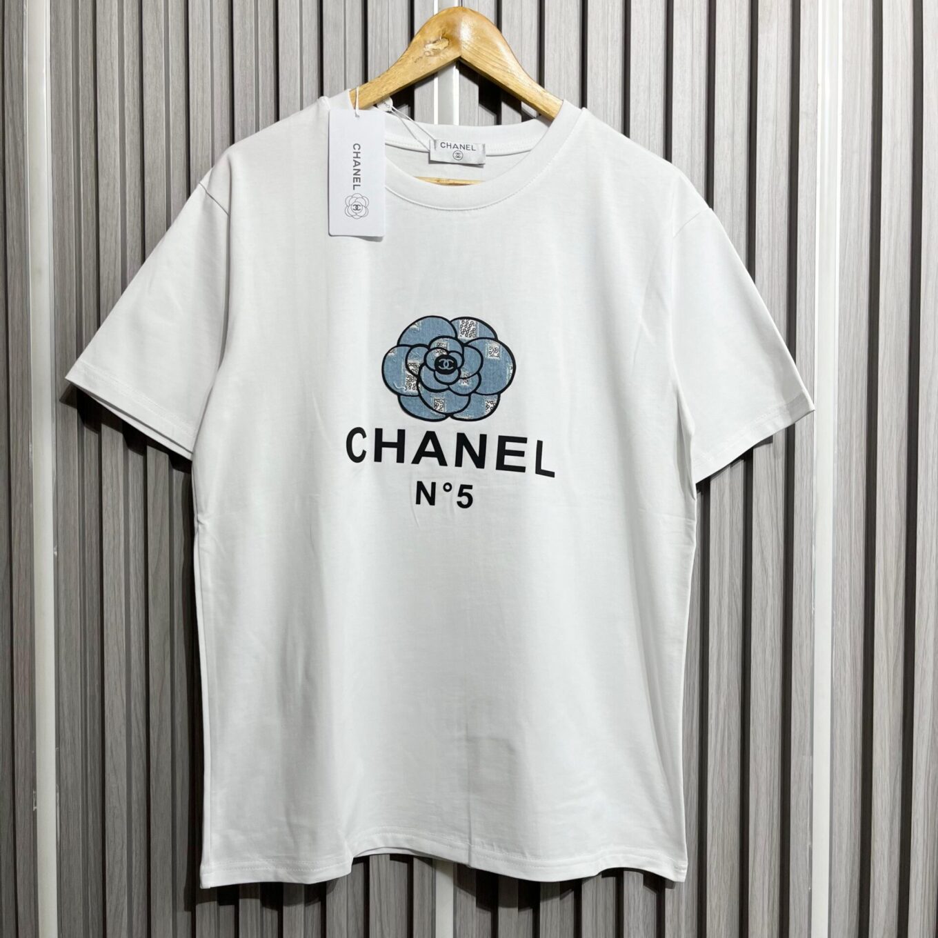 WhatsApp Image 2025-06-17 at 12.05.42 PM Chanel Flower White Oversized T-shirt For Women