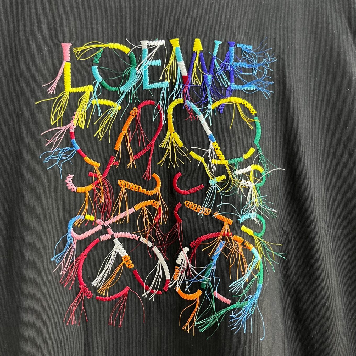 WhatsApp Image 2025-06-17 at 12.50.46 PM Loewe Black Oversized T-shirt For Women