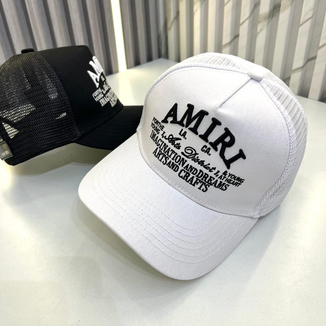Amiri White Baseball Cap
