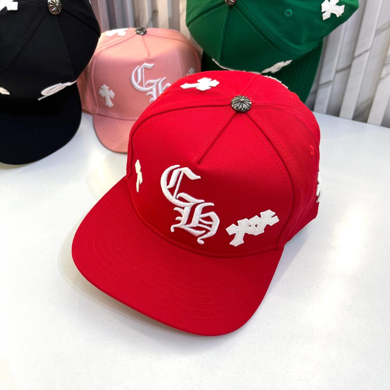 Chromeheart Red Baseball Cap