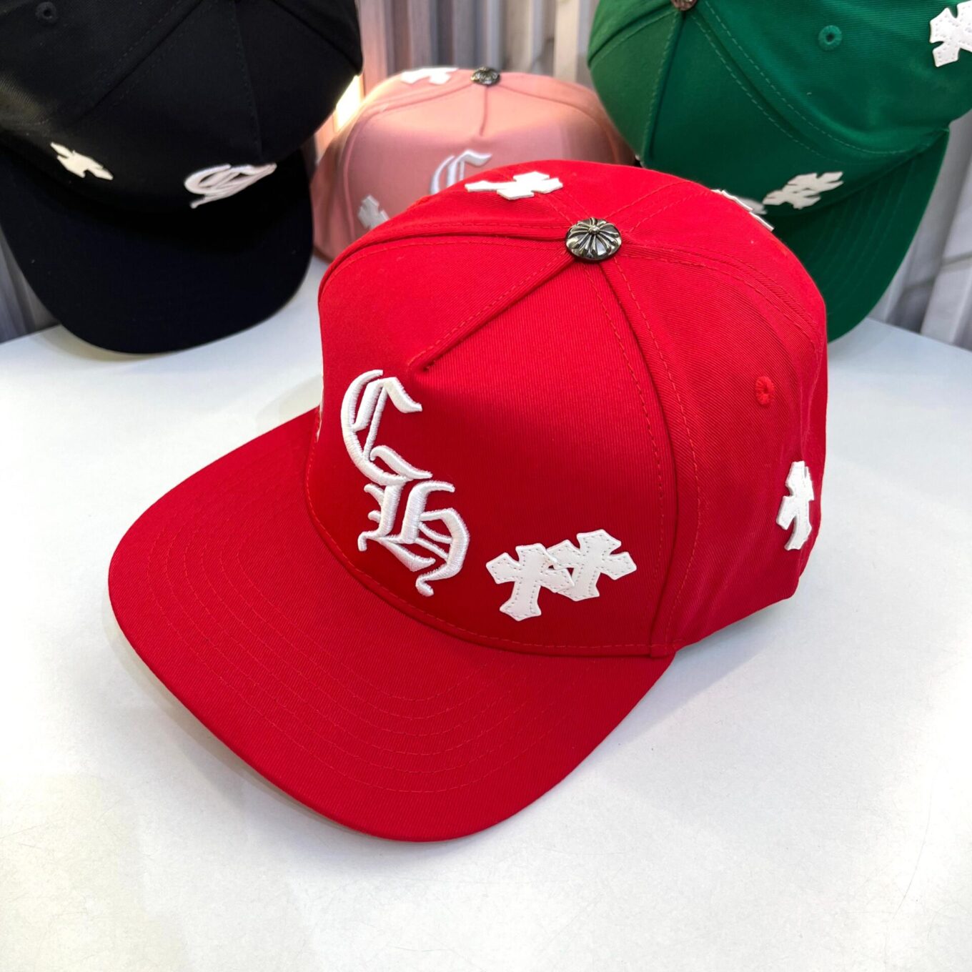Chromeheart Red Baseball Cap