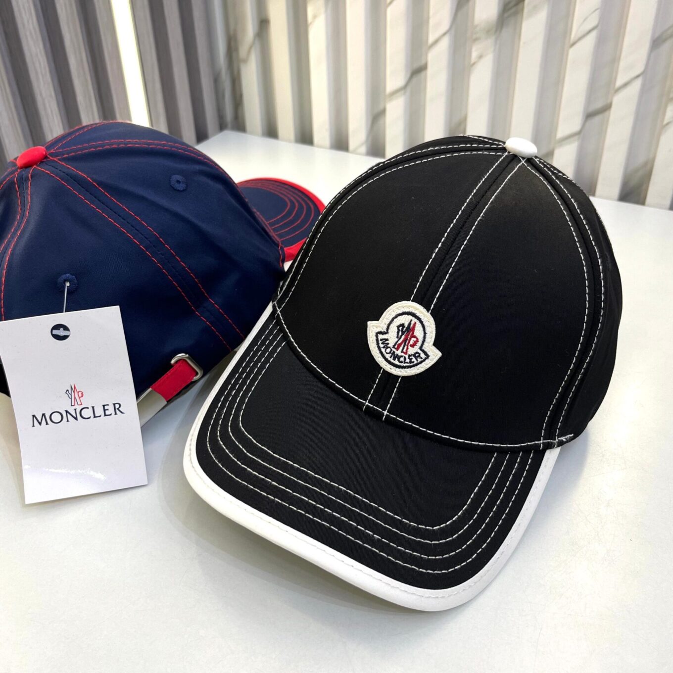 Moncler Black Baseball Cap