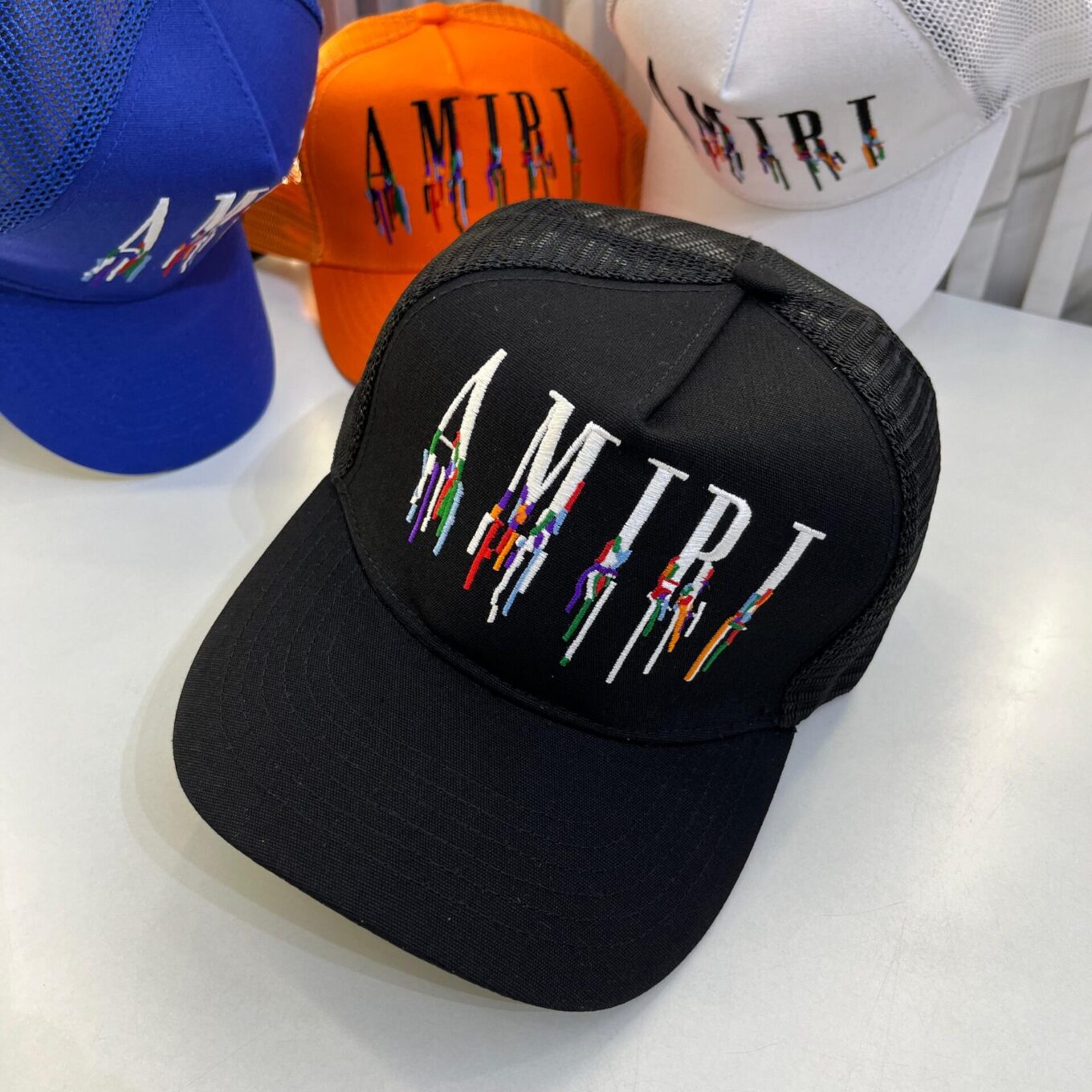 Amiri Black Baseball Cap