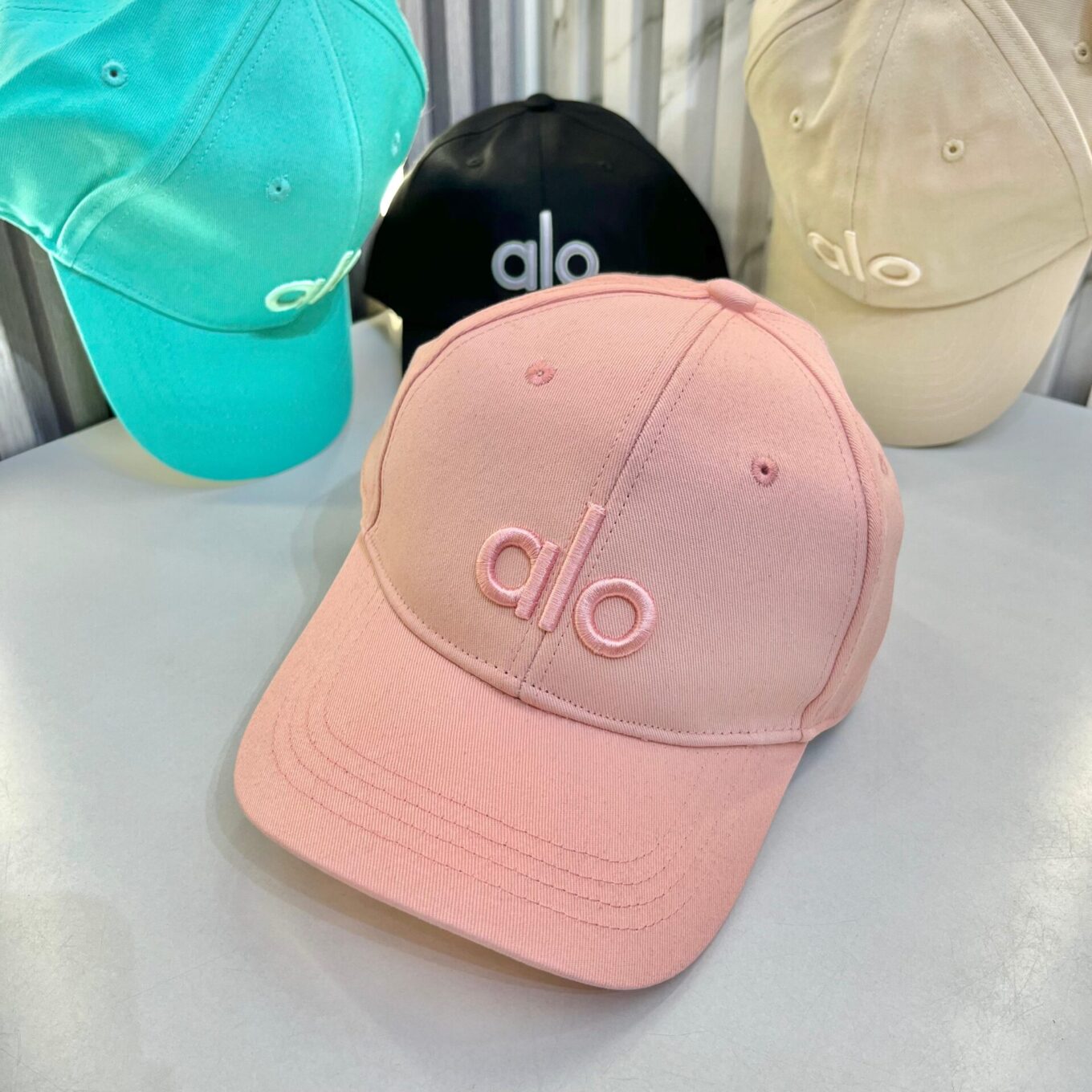 Alo Light Pink Baseball Cap
