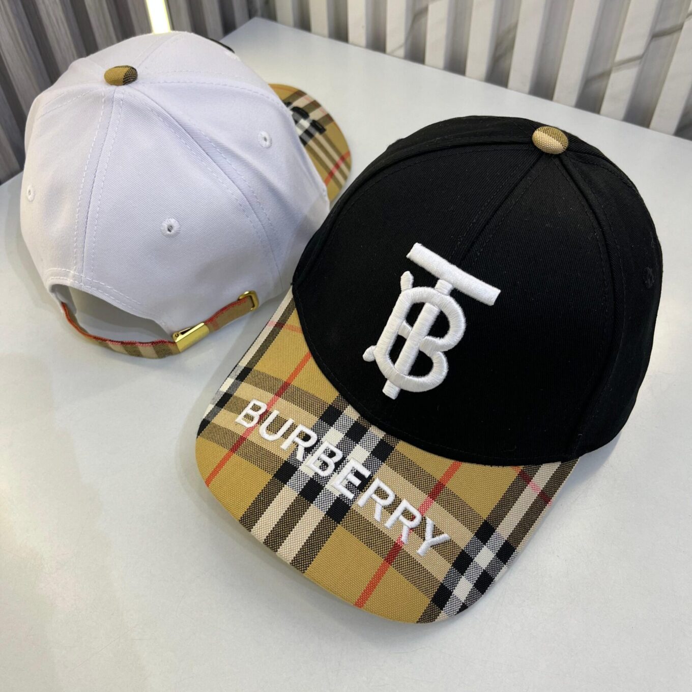 Burberry TB Black Baseball Cap