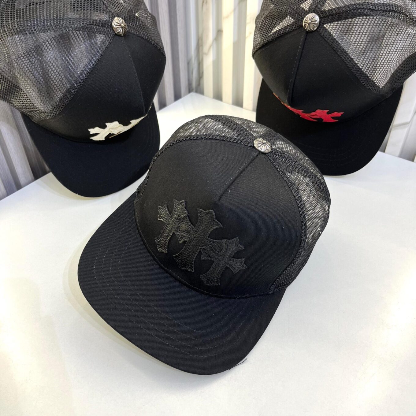 WhatsApp Image 2025-06-17 at 8.52.32 PM Chromeheart Cemetary All Black Baseball Cap