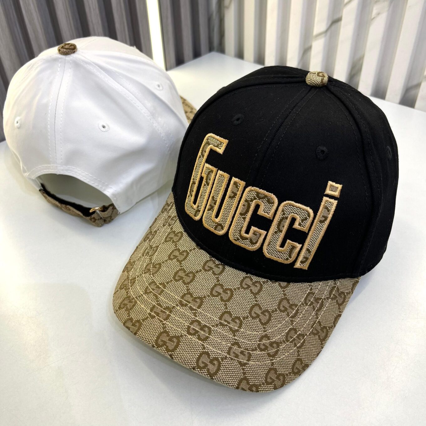 Gucci Black Khaki Baseball Cap