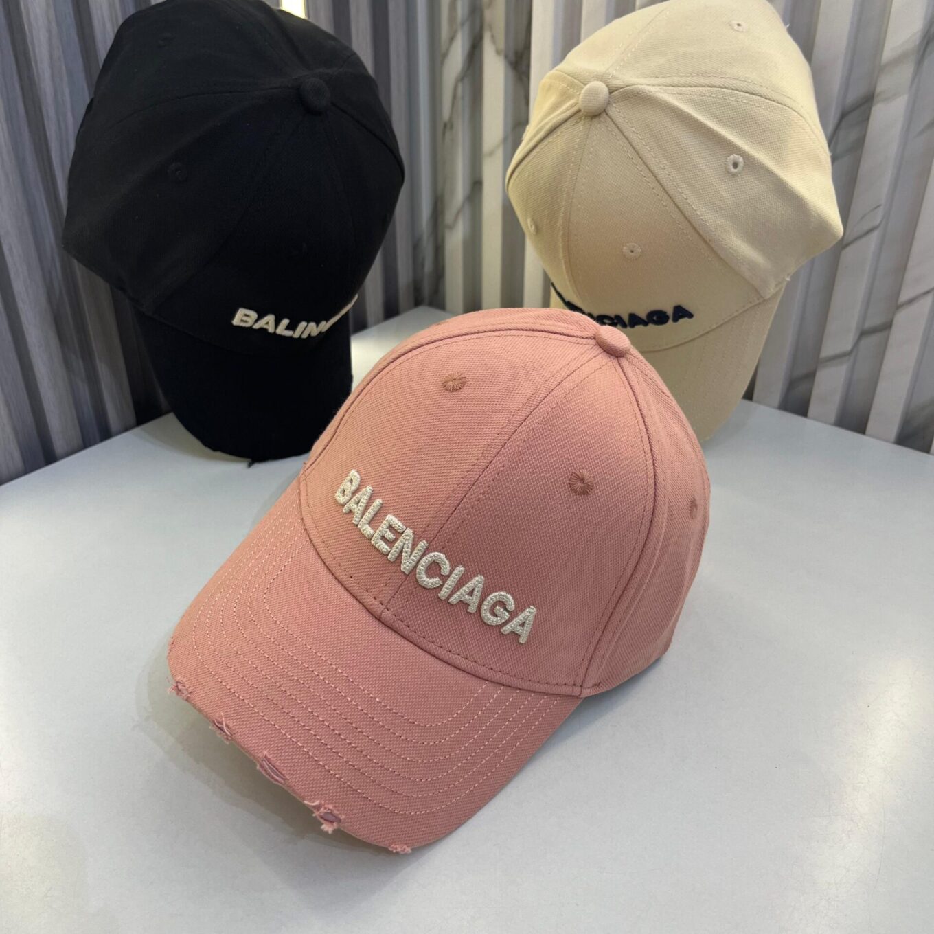 Balenciaga Pink Baseball Cap