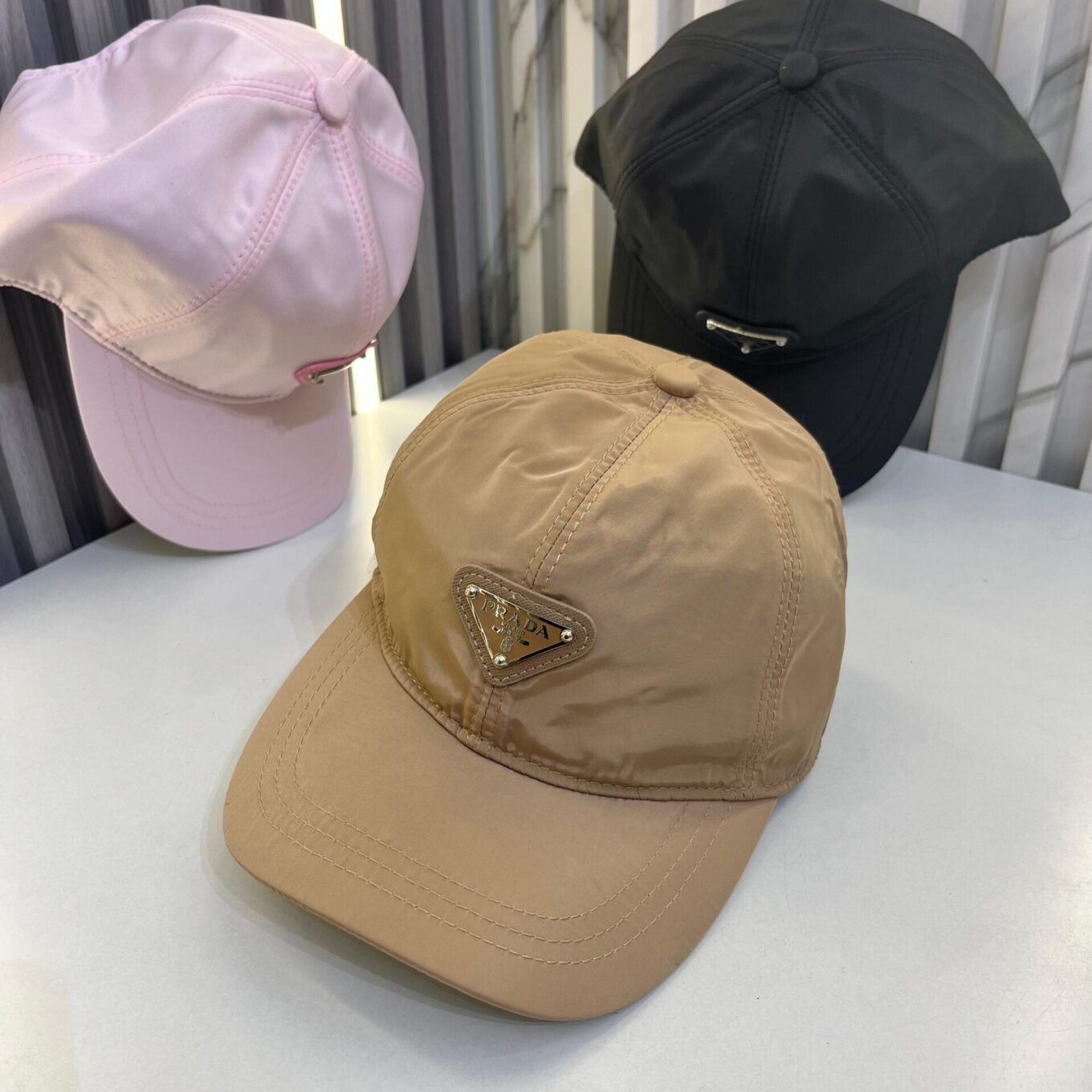 Prada Khaki Baseball Cap