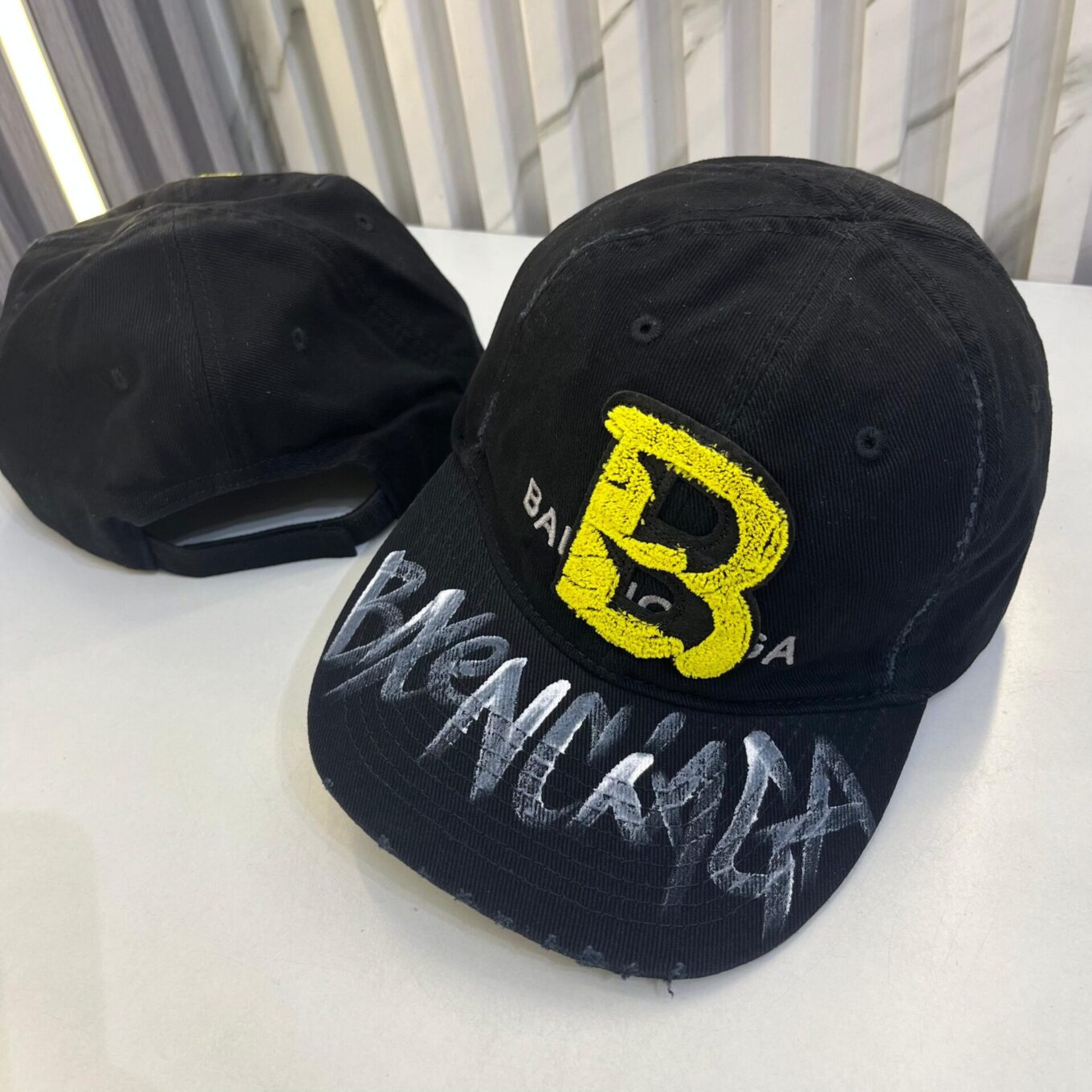 Balenciaga B Army Black Baseball Cap