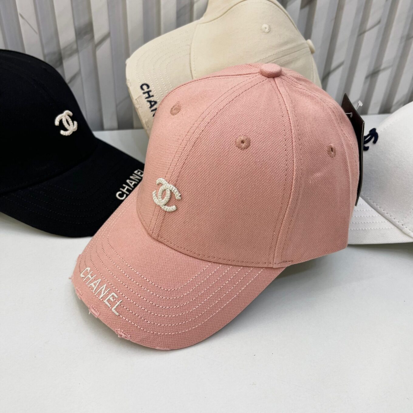 WhatsApp Image 2025-06-18 at 10.27.17 AM Chanel Logo Pink Baseball Cap