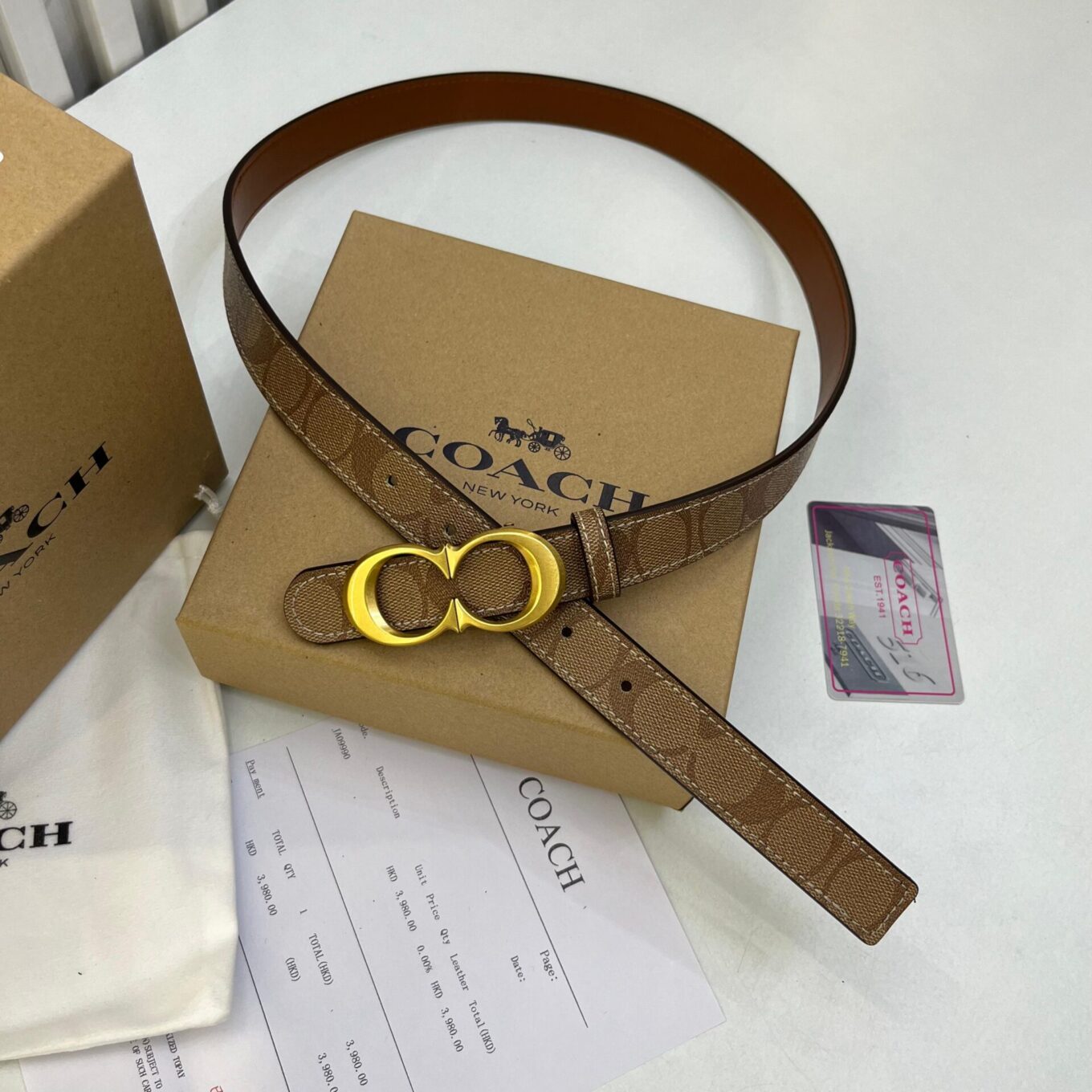 WhatsApp Image 2025-06-26 at 5.47.36 PM Coach Apricot Signature Belt