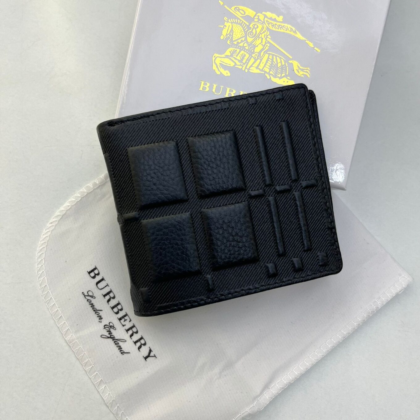 Burberry Embossed Leather Men's Wallet