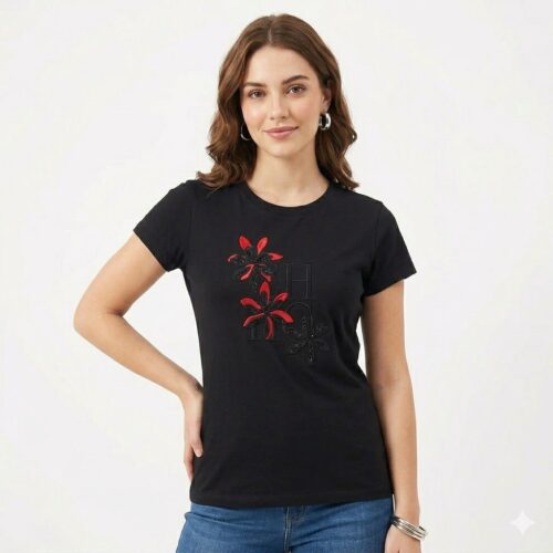 Carolina Herrera Black Tshirt For Women