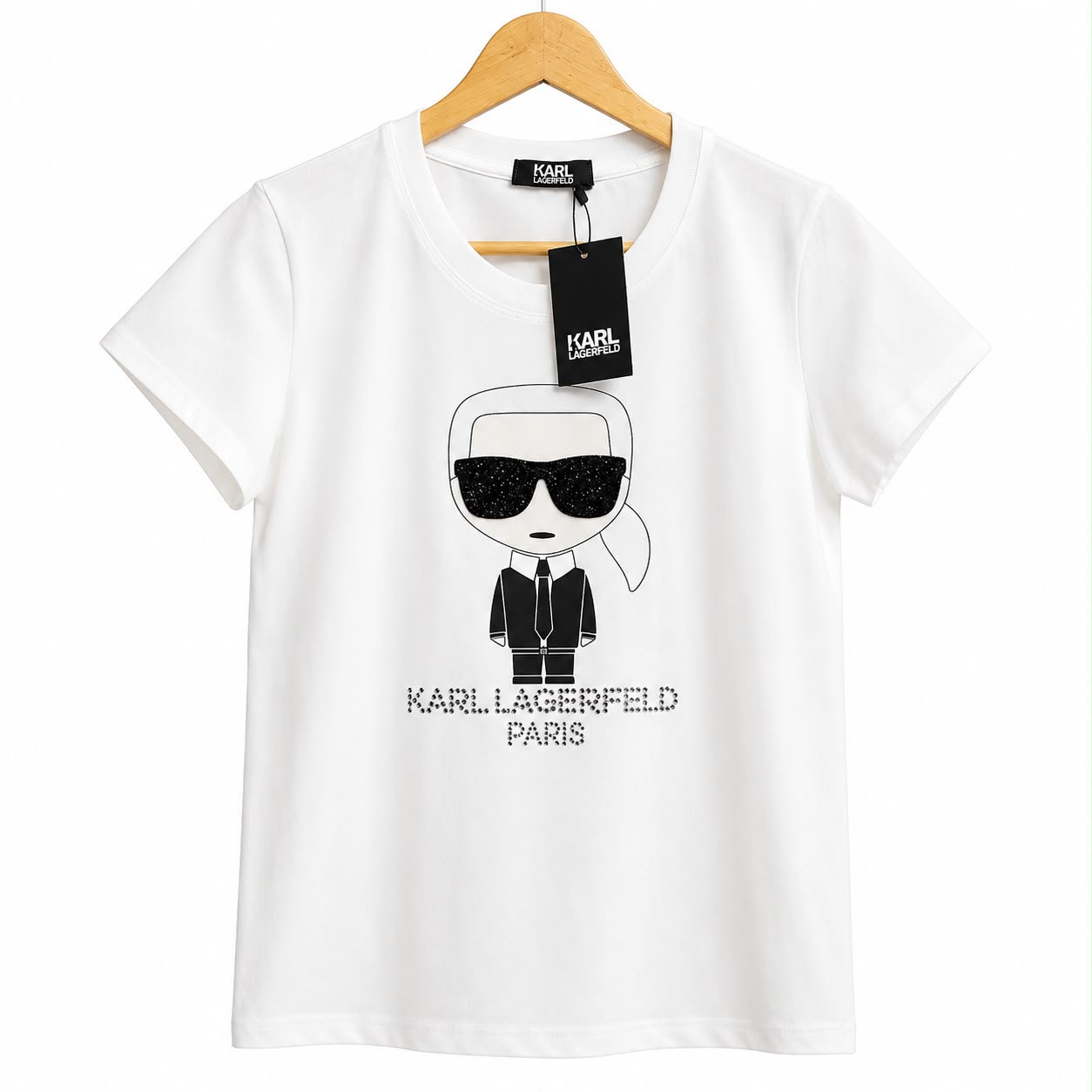 Karl Lagerfeld White Classic Tshirt For Women
