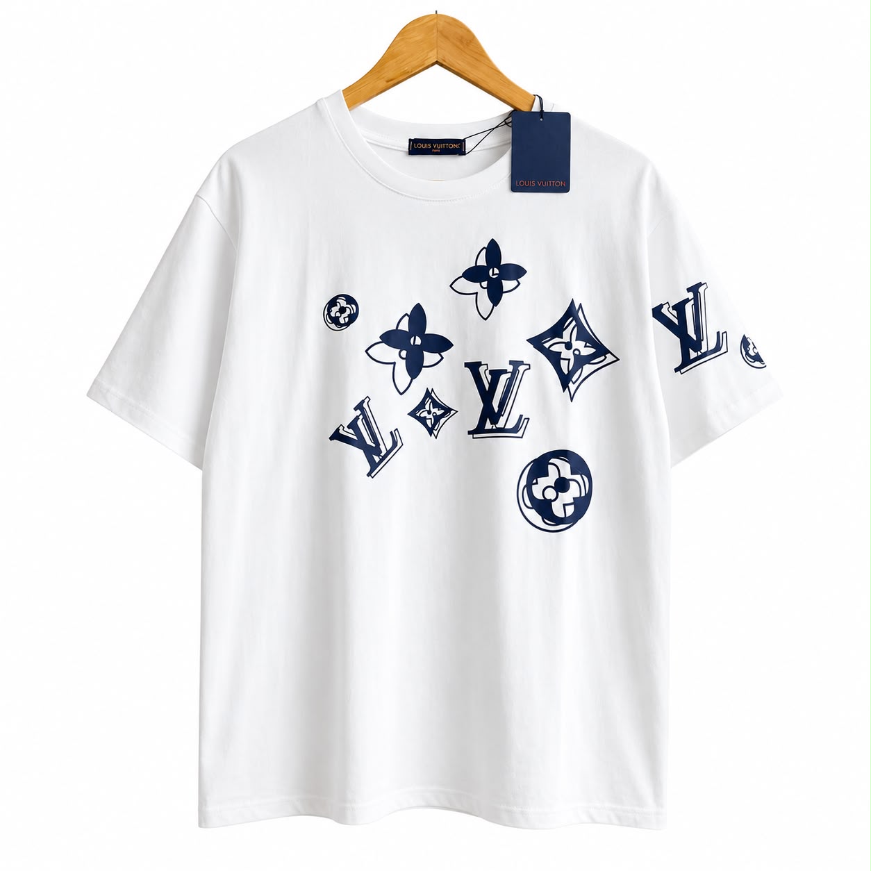 Louis Vuitton White Printed Oversized T-shirt For Women