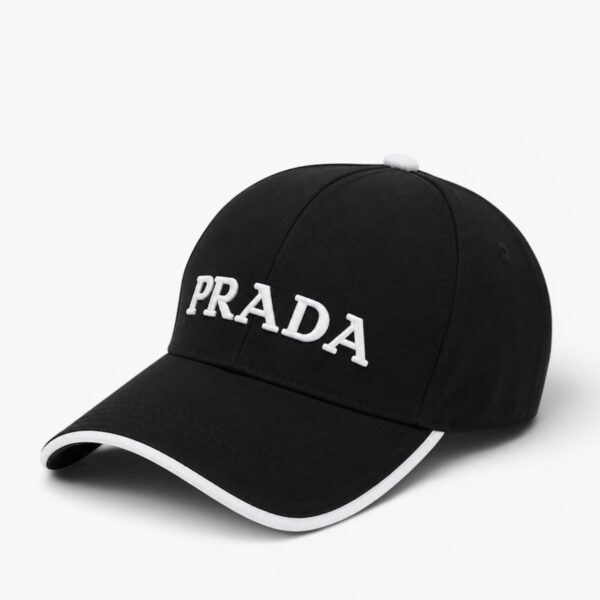Prada Black White Baseball Cap