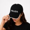 Prada Black White Baseball Cap