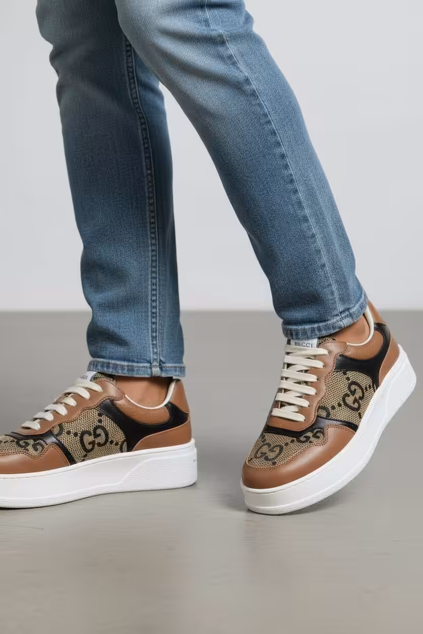 Gucci GG Brown Trainer Sneaker