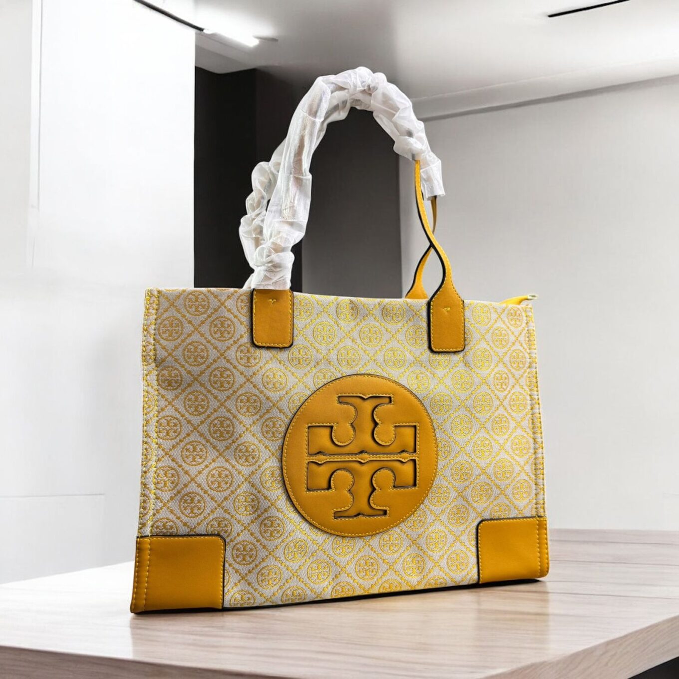 Tory Burch Ella Yellow Tote