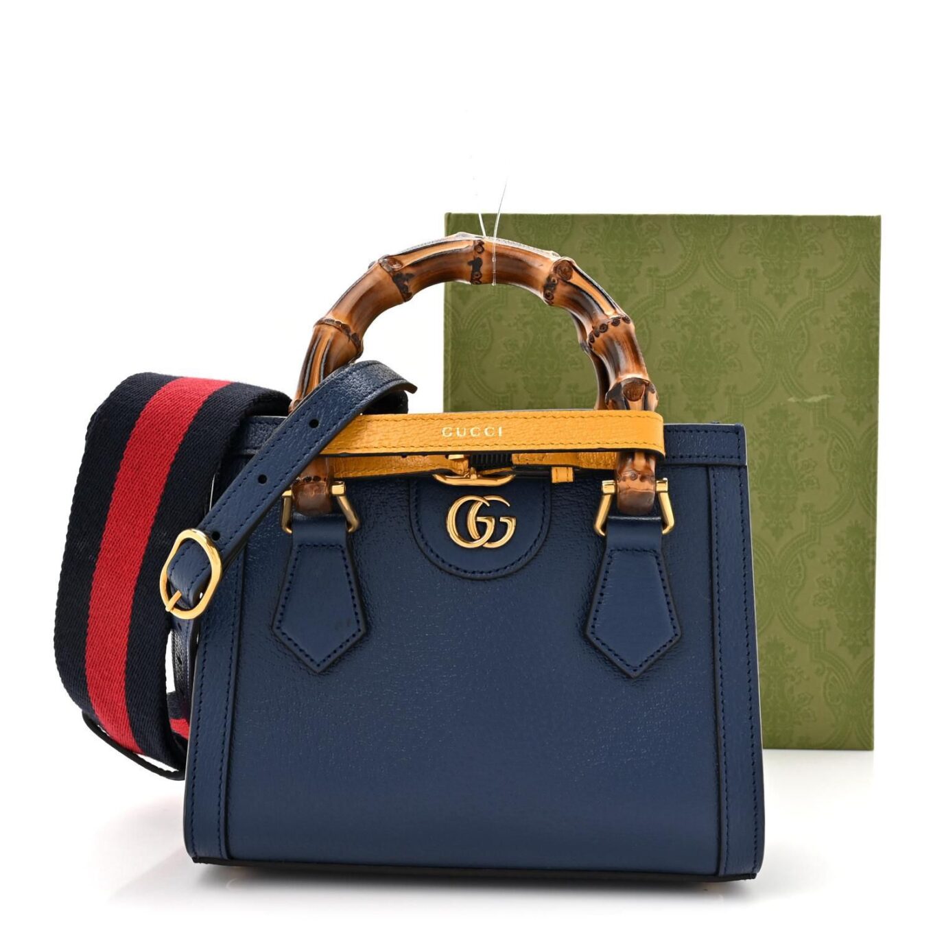Gucci Diana Blue Premium Handbag (With Double Box)