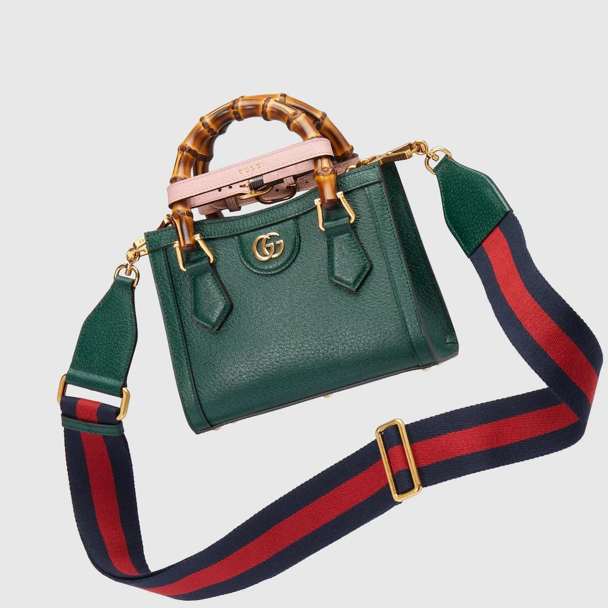 Gucci Diana Green Premium Handbag (With Double Box)