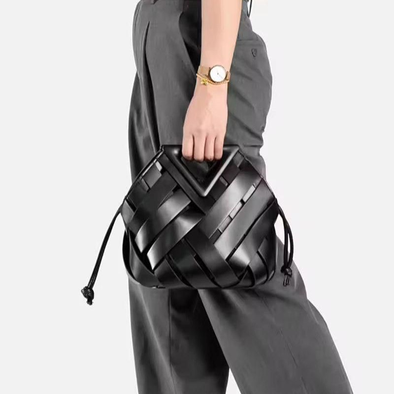 Bottega Veneta Two In One Black Clutch Handbag