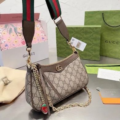 Gucci GG Ophidia Shoulder Bag (With Double Box Packaging)