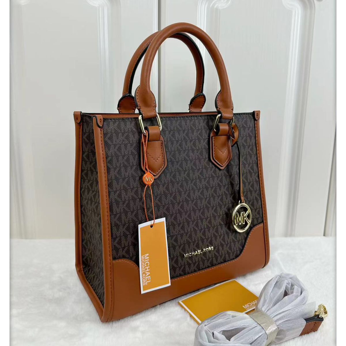 WhatsApp Image 2025-07-11 at 1.23.46 PM Michael Kors Mercer Coffee Brown Tote