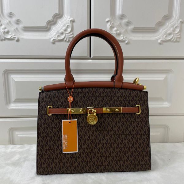 WhatsApp Image 2025-07-14 at 4.33.11 PM Michael Kors Hamilton Coffee Brown Handbag