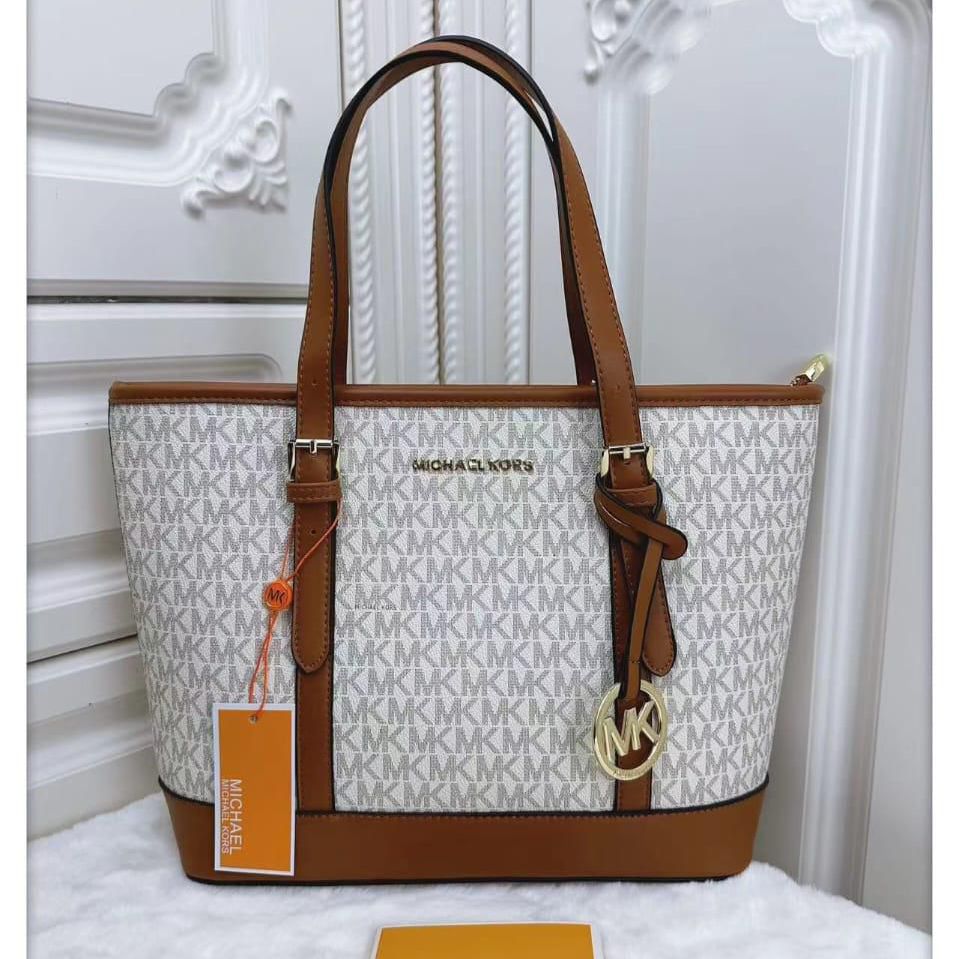 Michael Kors Jet set Beige Brown Medium Tote