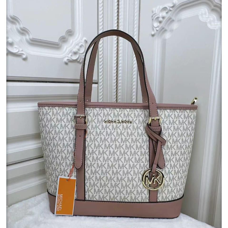 Michael Kors Jet set Beige Pink Medium Tote