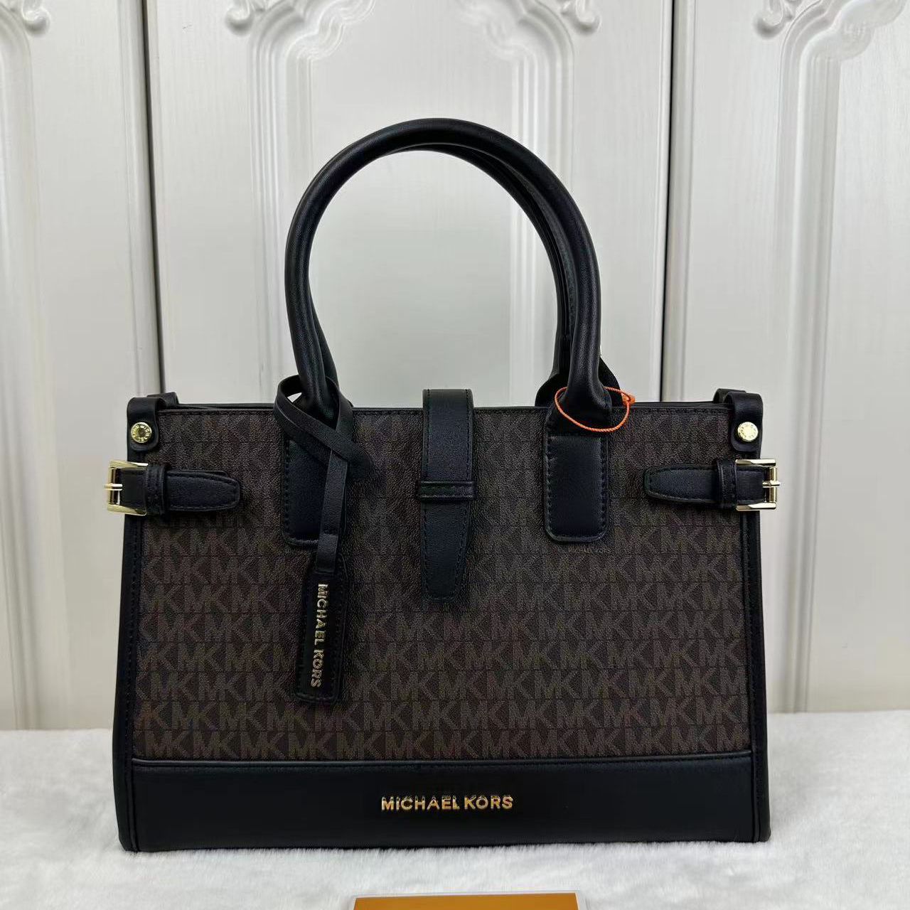 Michael Kors Coffee Black Handbag