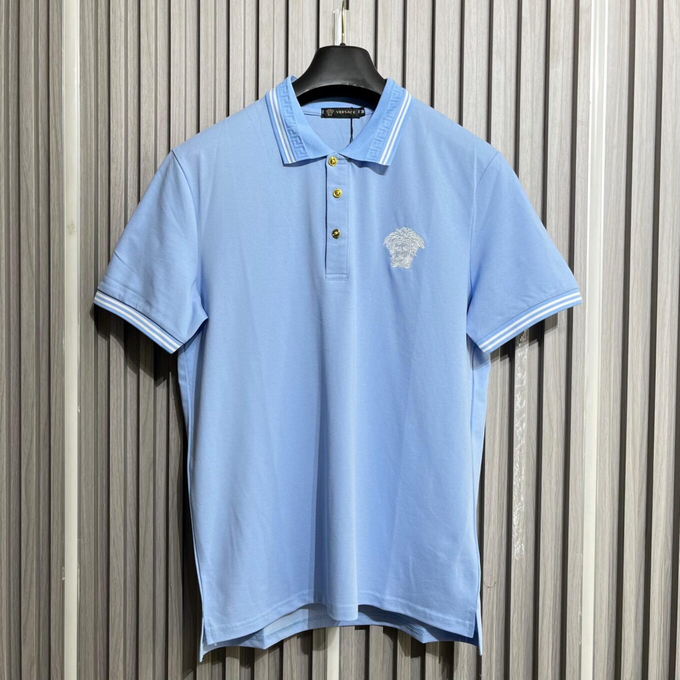 WhatsApp Image 2025-07-26 at 6.10.58 PM Versace Sky Blue Men's Polo tshirt