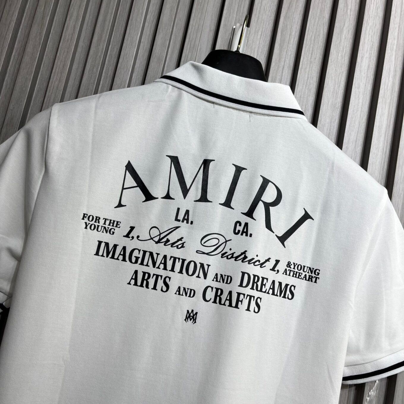 Amiri Logo White Men's Polo Tshirt