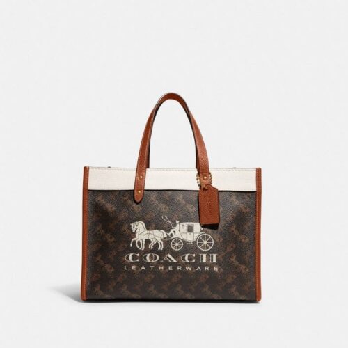 Coach Leatherware Brown Field Tote (With box)